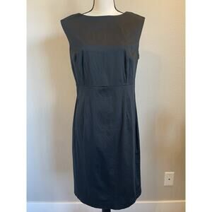 Brooks Brothers Women's LBD Sleeveless Cotton Stretch Black Dress Size 10
